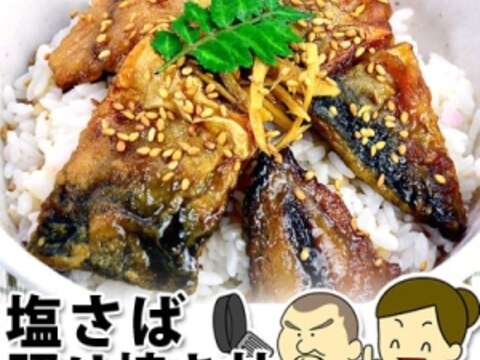 がっつり食べたい！塩さば照り焼き丼